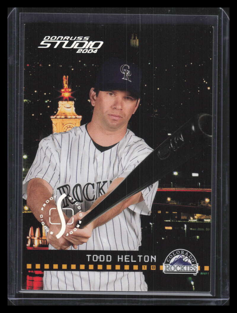2004 Studio Proofs Silver 73 Todd Helton 40/100