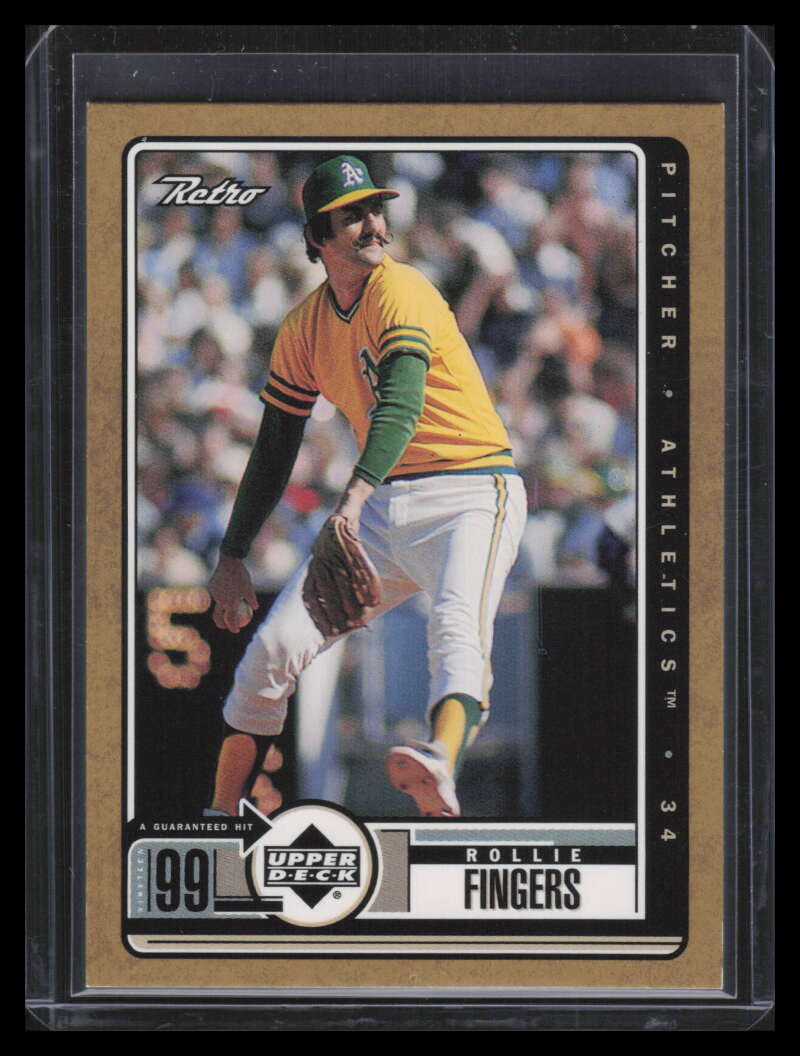 1999 Upper Deck Retro Gold 100 Rollie Fingers 169/250