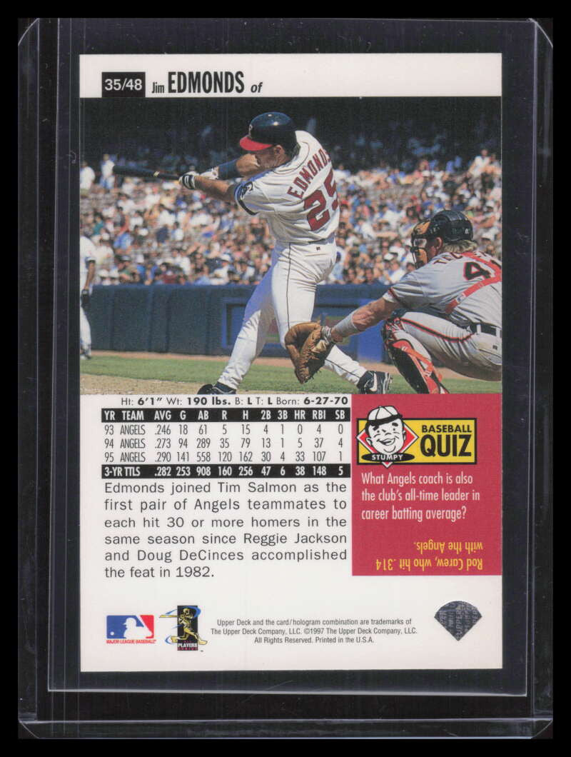 1996 Upper Deck Folz Minis 35 Jim Edmonds