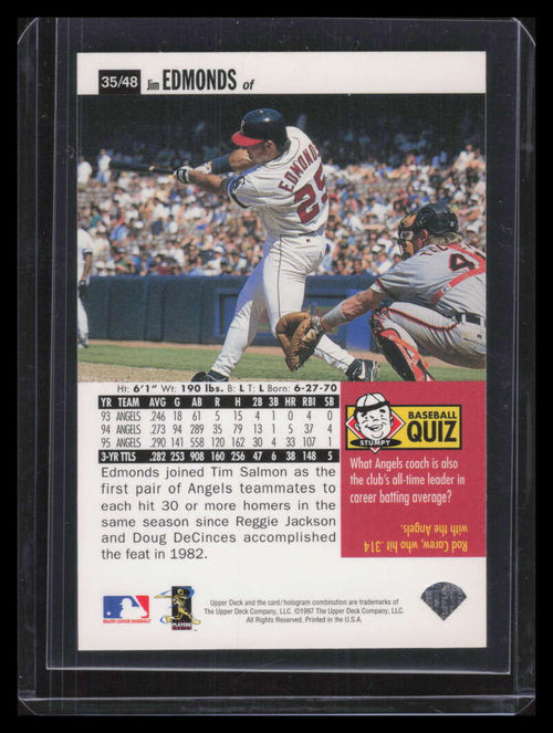 1996 Upper Deck Folz Minis 35 Jim Edmonds