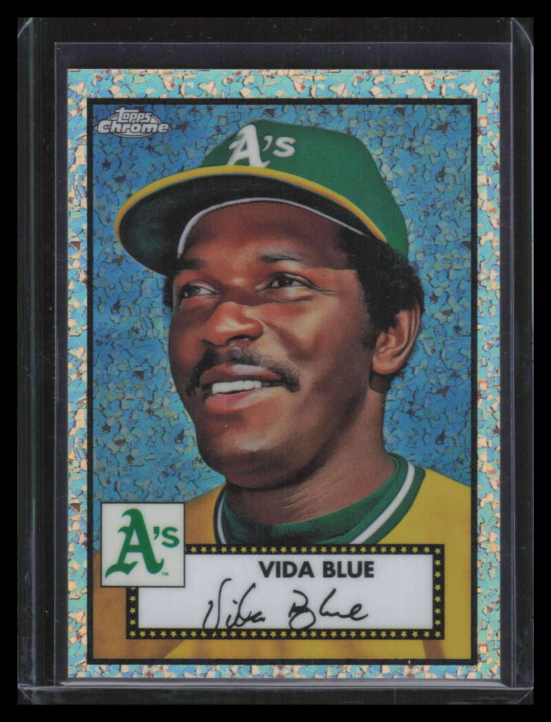 2021 Topps Chrome Platinum Rose Gold Mini Diamond Refractor 552 Vida Blue 64/75
