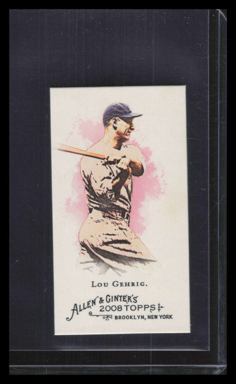 2008 Topps Allen and Ginter Mini Baseball Icons bi13 Lou Gehrig