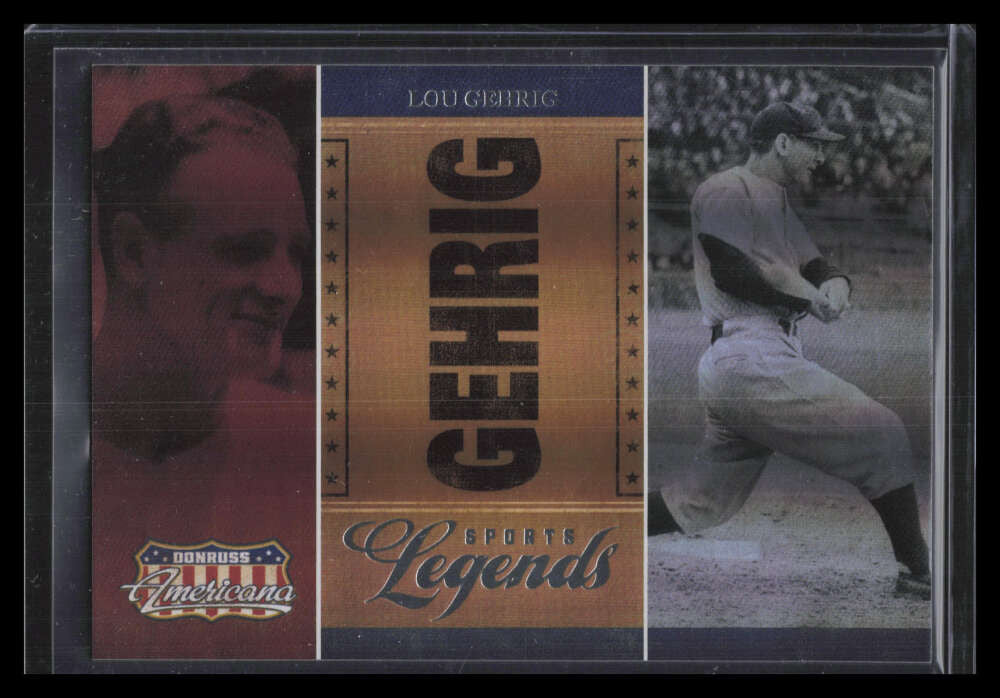 2007 Americana Sports Legends 4 Lou Gehrig 392/500