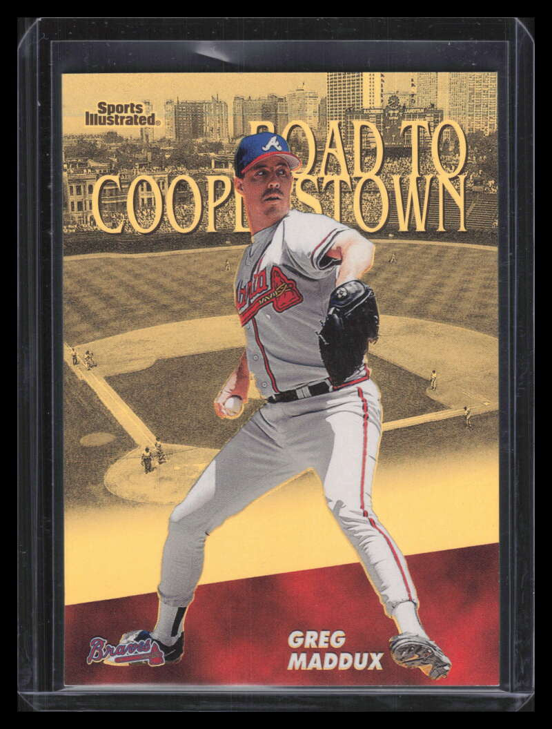 1998 Sports Illustrated Then and Now Road to Cooperstown rc6 Greg Maddux