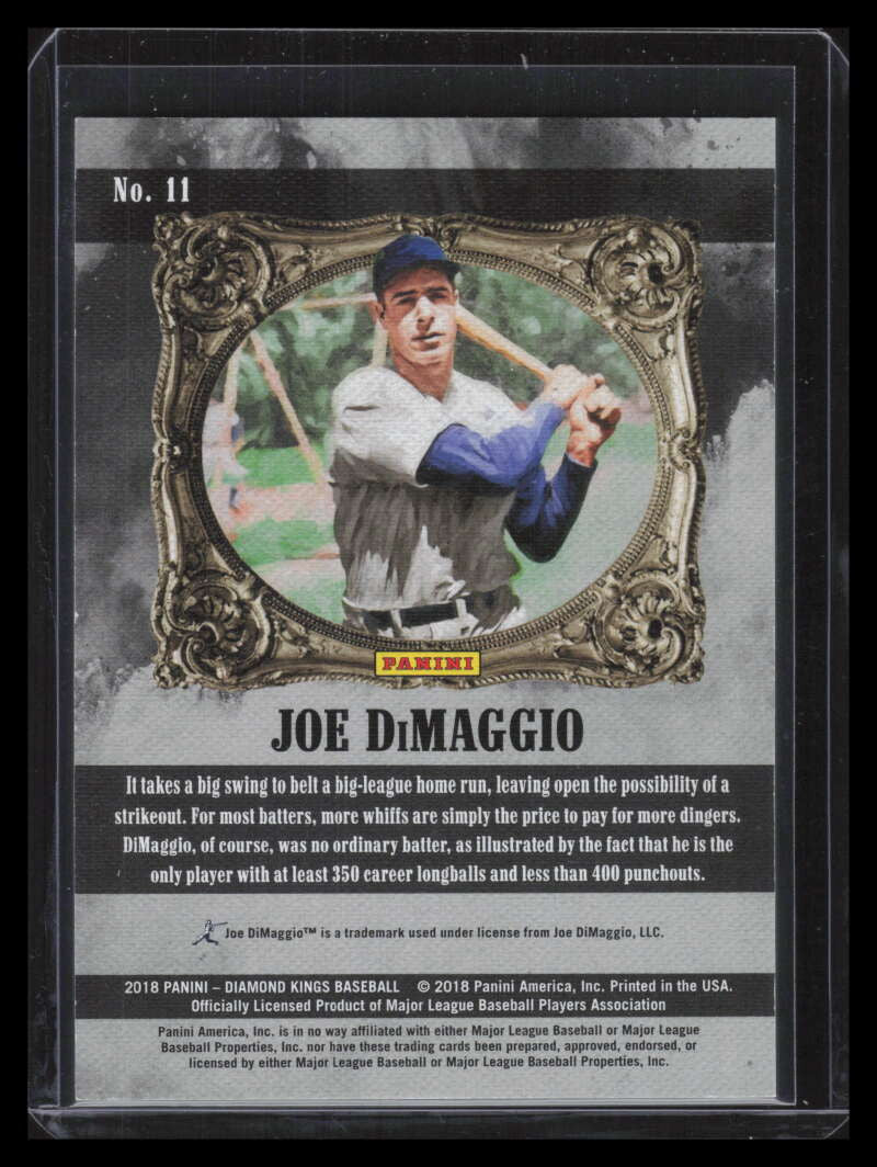 2018 Diamond Kings Photo Variations Artist Proof Gold 11 Joe DiMaggio 96/99