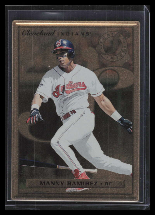 1996 Leaf Preferred Steel Gold 77 Manny Ramirez