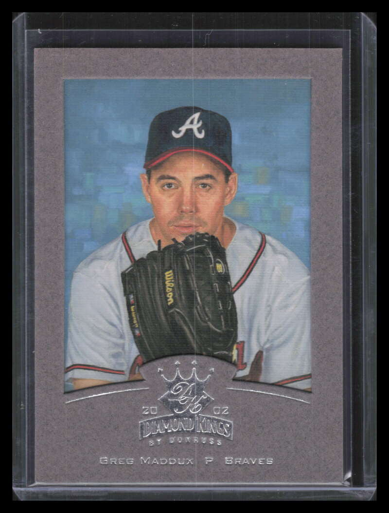 2002 Diamond Kings Silver Foil 70 Greg Maddux 218/400