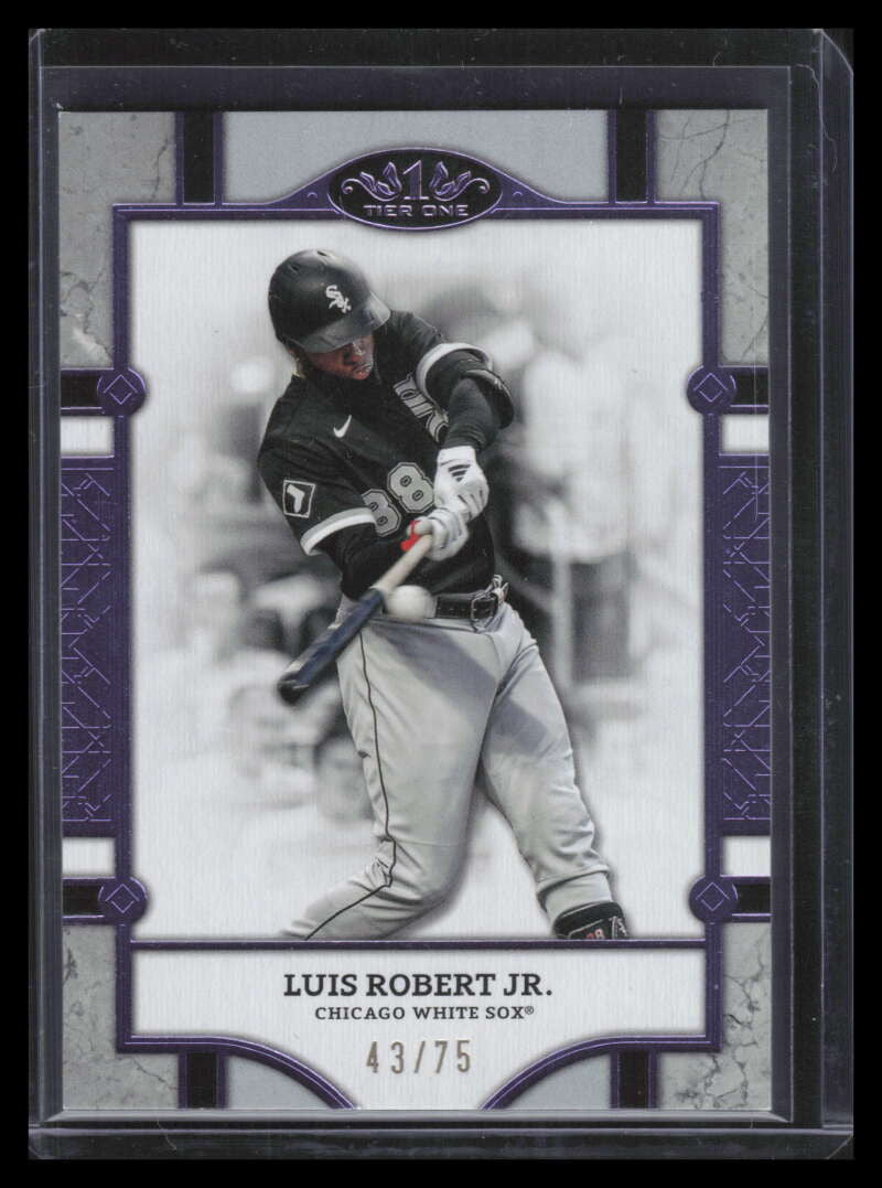 2024 Topps Tier One Purple Foil 36 Luis Robert Jr. 43/75