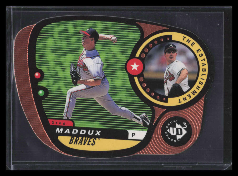 1998 UD3 Die Cuts 165 Greg Maddux EE 406/1000 The Establishment