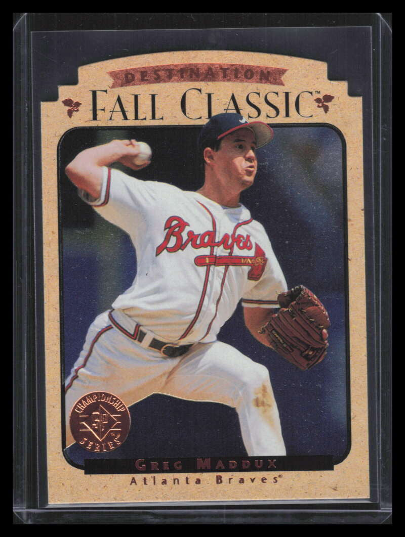 1995 SP Championship Fall Classic Die Cuts 7 Greg Maddux