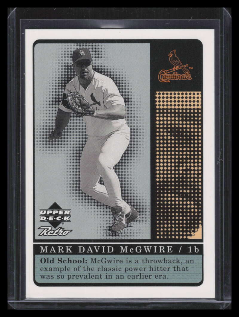 1999 Upper Deck Retro Old School/New School s10 Mark McGwire 303/1000