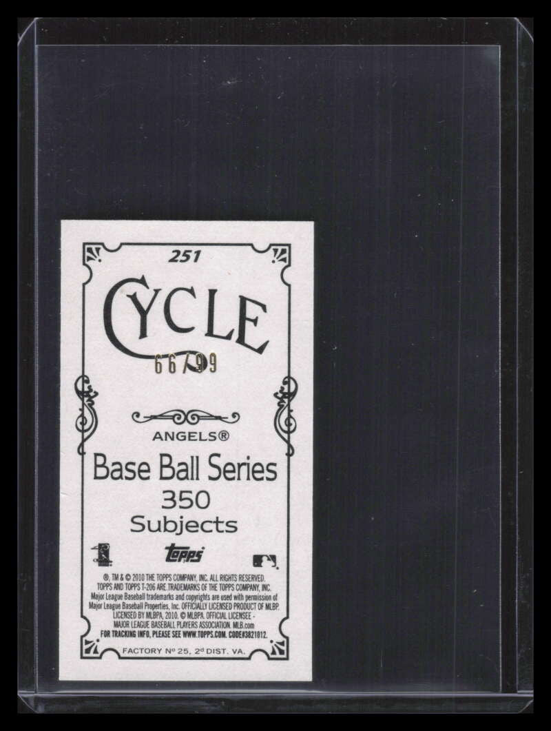2010 Topps 206 Mini Cycle 251 Hideki Matsui 66/99