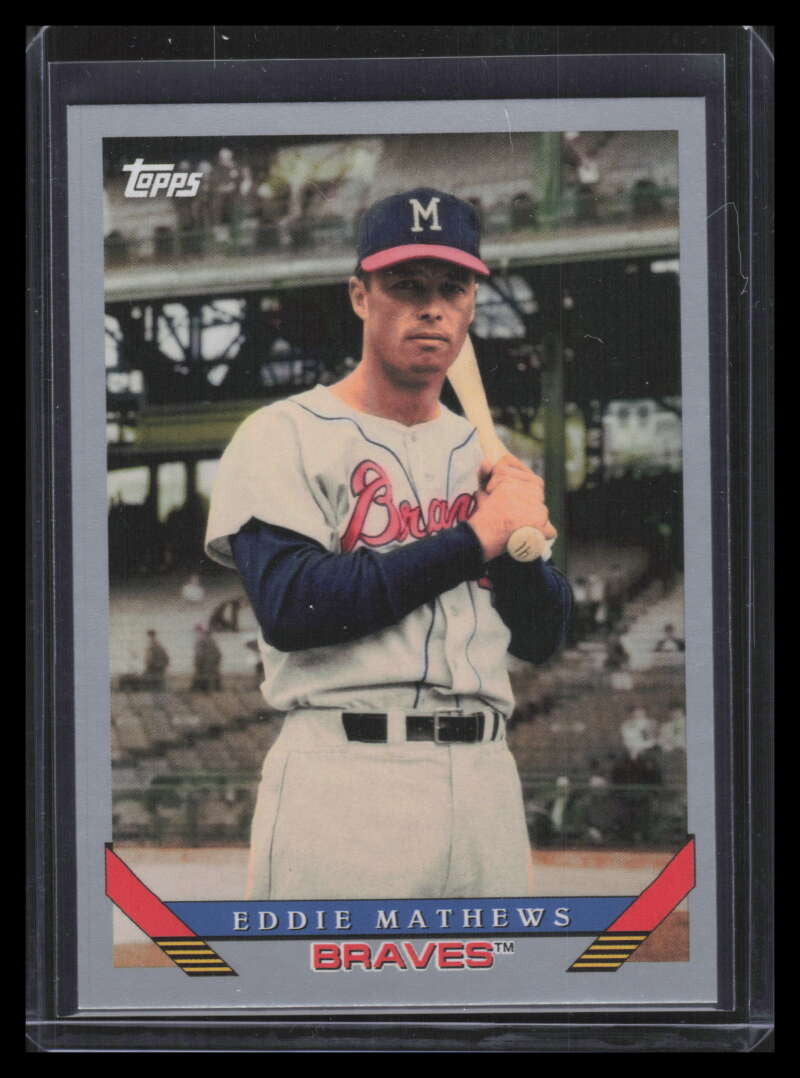 2019 Topps Archives Silver 255 Eddie Mathews 65/99