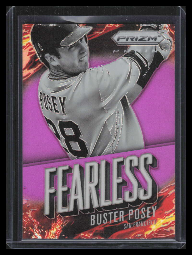 2014 Panini Prizm Fearless Prizms Purple 2 Buster Posey 31/99