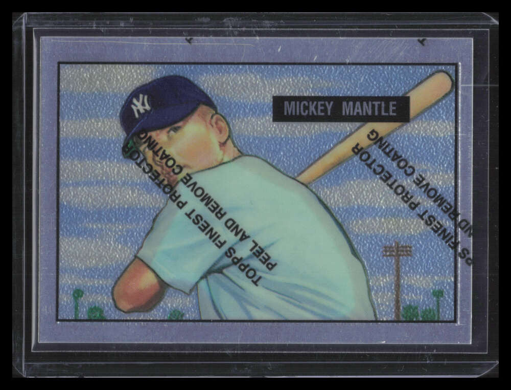 1996 Topps Mantle Finest 1 Mickey Mantle 1951 Bowman 140259