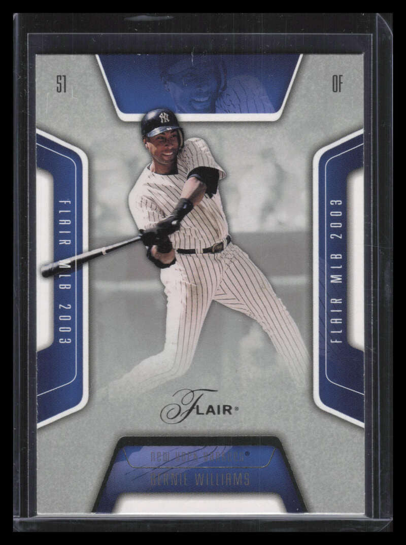 2003 Flair Collection Row 1 87 Bernie Williams 67/150