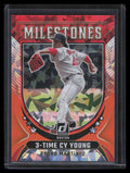 2024 Donruss Milestones Orange Ice 14 Pedro Martinez 28/75