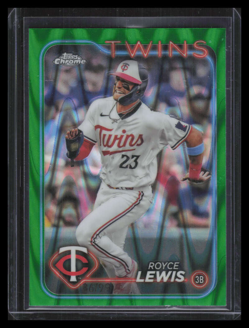 2024 Topps Chrome Green RayWave Refractor 217 Royce Lewis 86/99