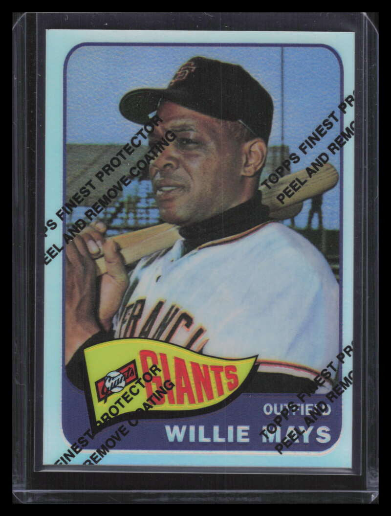 1997 Topps Mays Finest Refractor 19 Willie Mays 1965