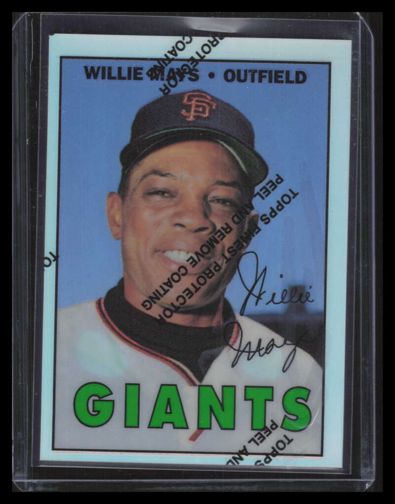 1997 Topps Mays Finest Refractor 21 Willie Mays 1967