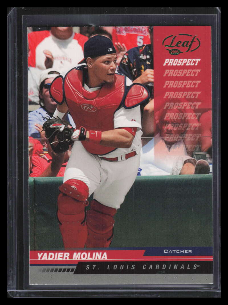 2005 Leaf Green 250 Yadier Molina PROS Prospect
