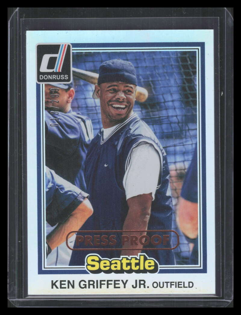 2015 Donruss '81 Press Proofs Bronze 244 Ken Griffey Jr. 18/299