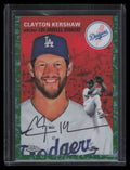 SOLD 151475 2023 Topps Chrome Platinum Toile White Green Refractor 295 Clayton Kershaw 45/99