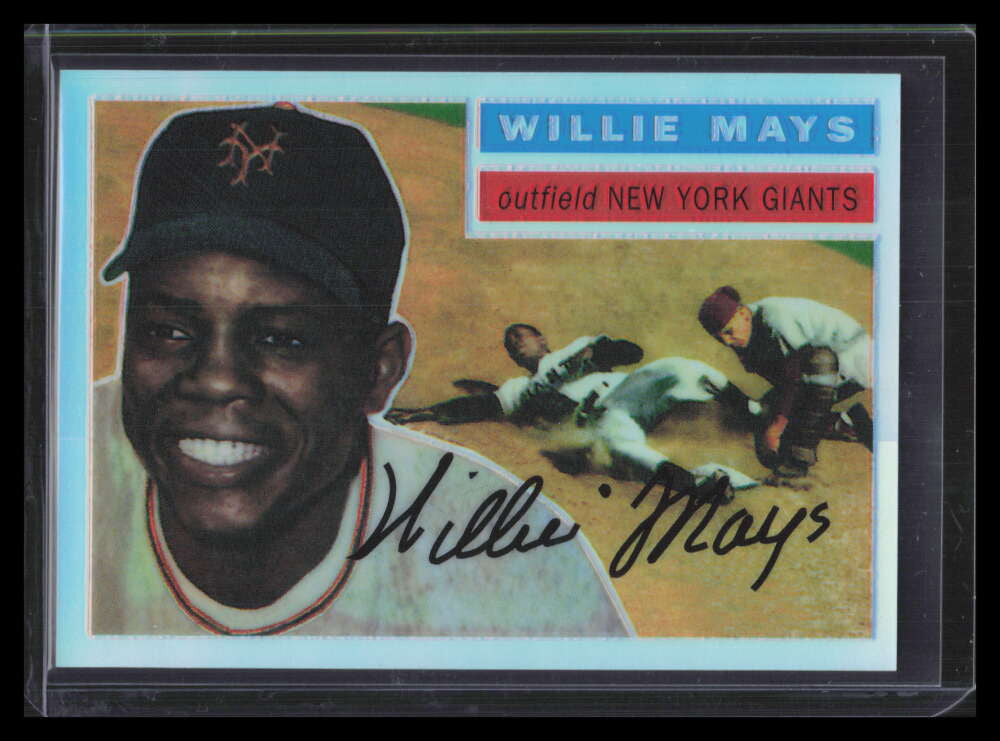 1997 Topps Mays Finest Refractor 8 Willie Mays 1956 140754