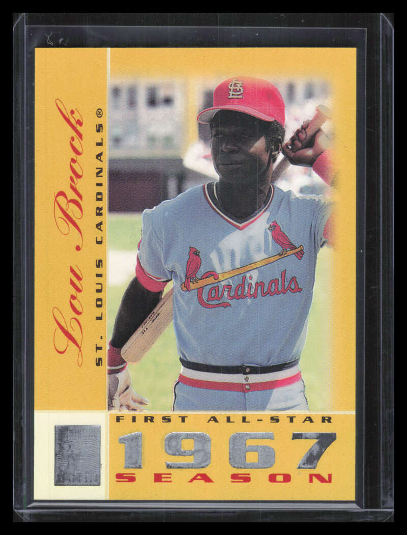 SOLD 151498 2003 Topps Tribute Perennial All-Star Gold 13 Lou Brock 25/67