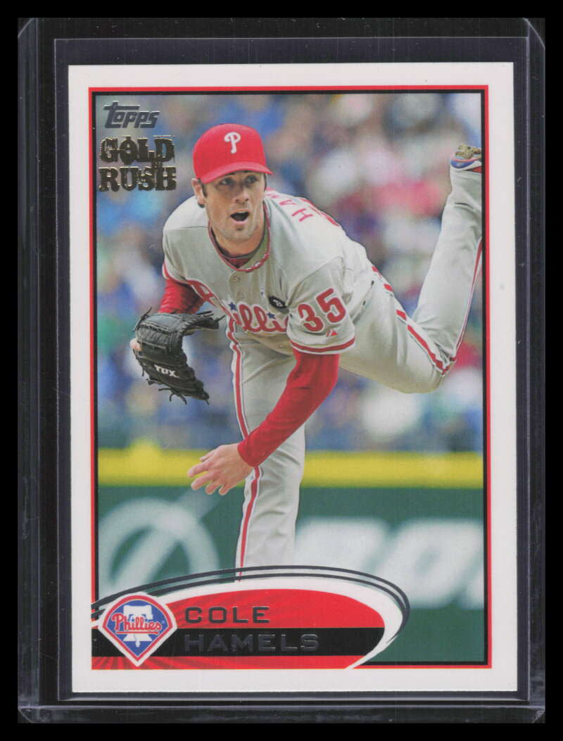 2012 Topps Gold Rush Stamped Promo 190 Cole Hamels