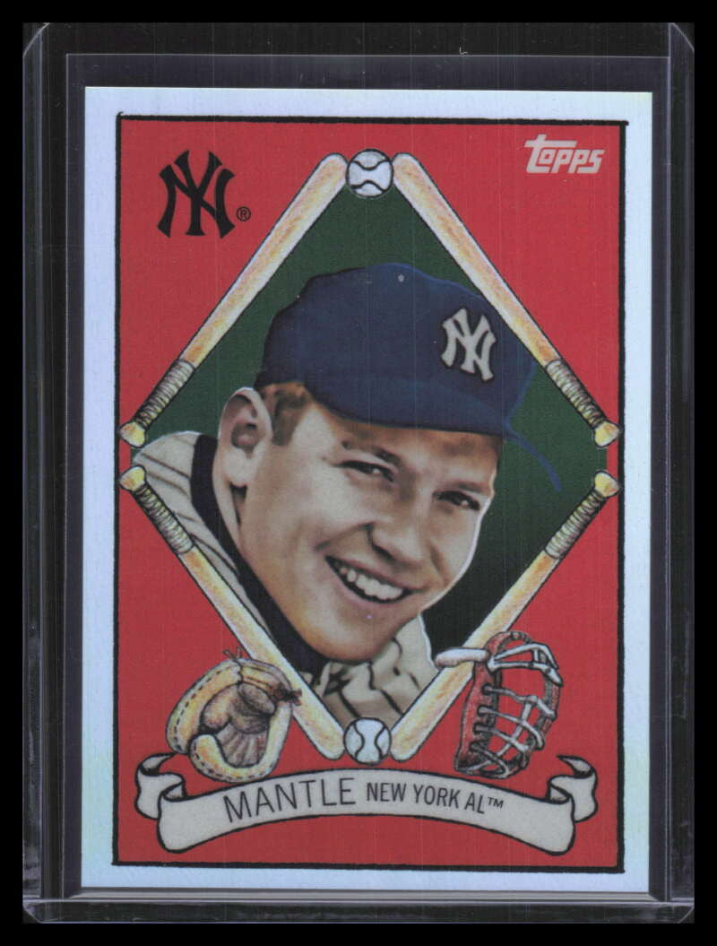 2008 Topps Chrome Trading Card History Refractor tchc6 Mickey Mantle 364/400