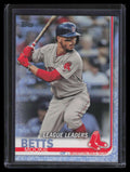 2019 Topps Father's Day Blue 312 Mookie Betts LL 38/50 League Leaders