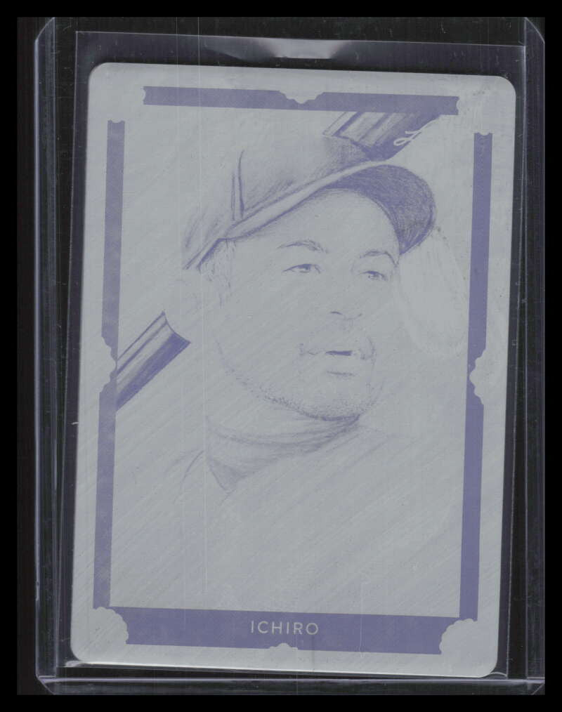 2021 Leaf Art of Sport Printing Plate Black bai1 Ichiro Suzuki 1/1