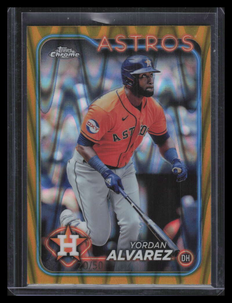 2024 Topps Chrome Gold RayWave Refractor 170 Yordan Alvarez 20/50
