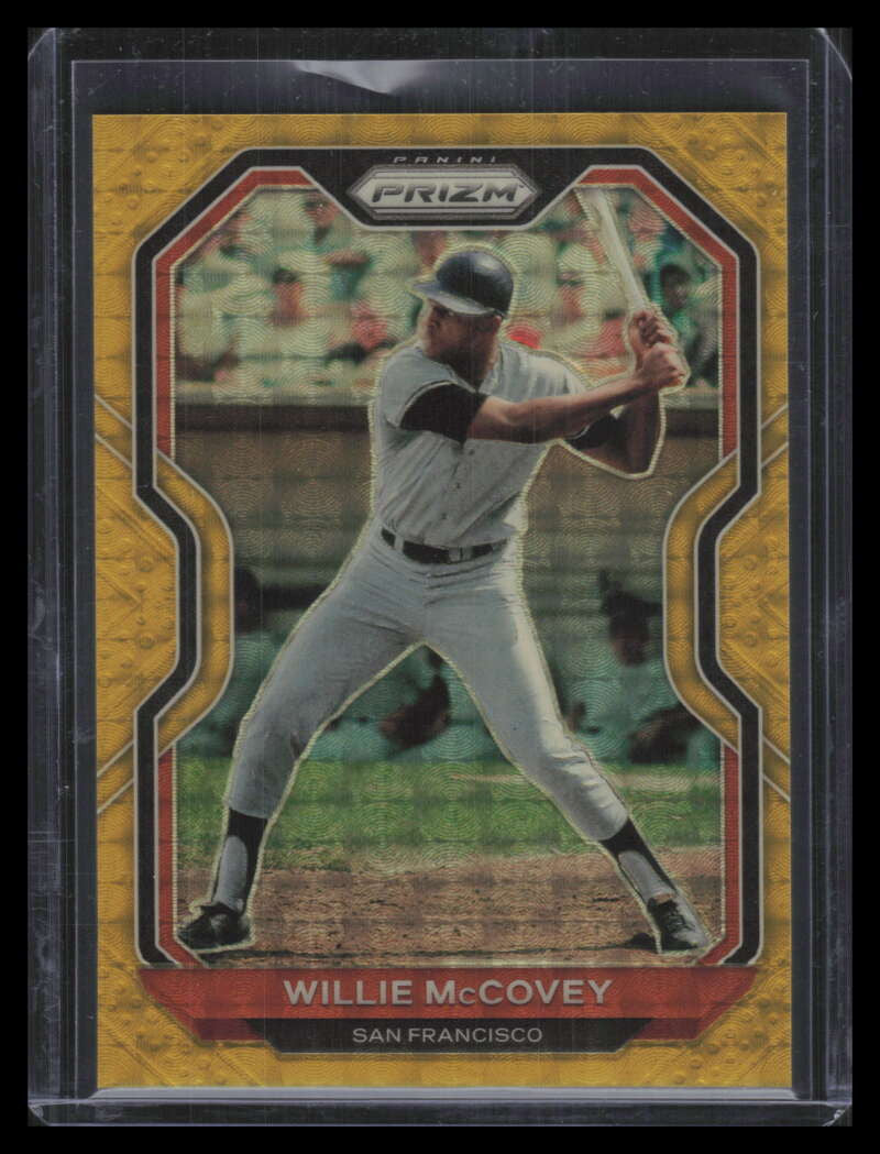 2021 Panini Prizm Prizms Gold Vinyl 154 Willie McCovey 1/1