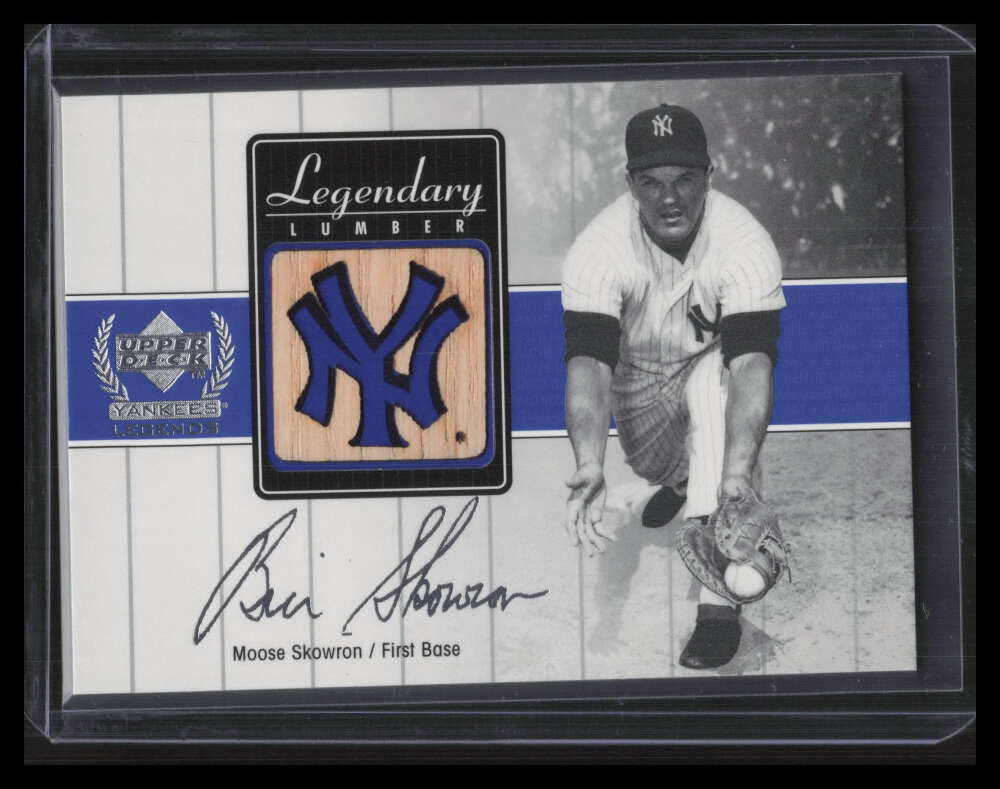 SOLD 151652 2000 Upper Deck Yankees Legends Legendary Lumber Gold Moose Skowron Bat 140460