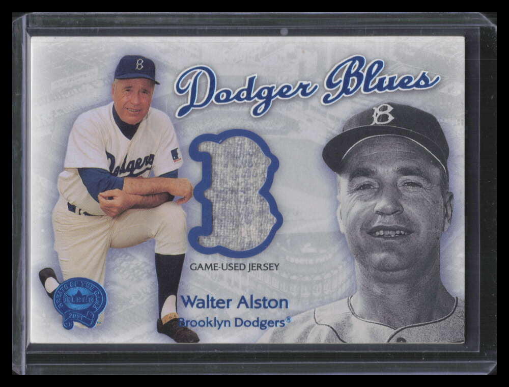 2001 Greats of the Game Dodger Blues 1 Walter Alston Jersey