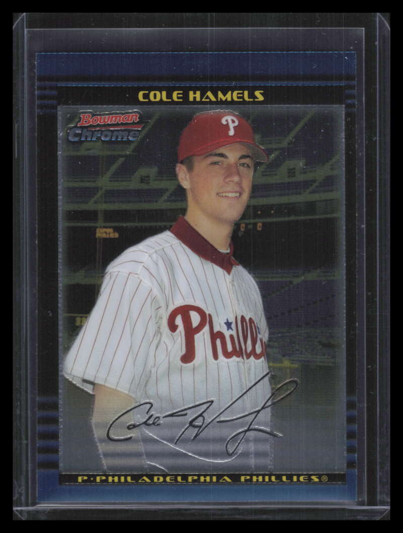 2002 Bowman Chrome Draft 17 Cole Hamels Rookie 140434
