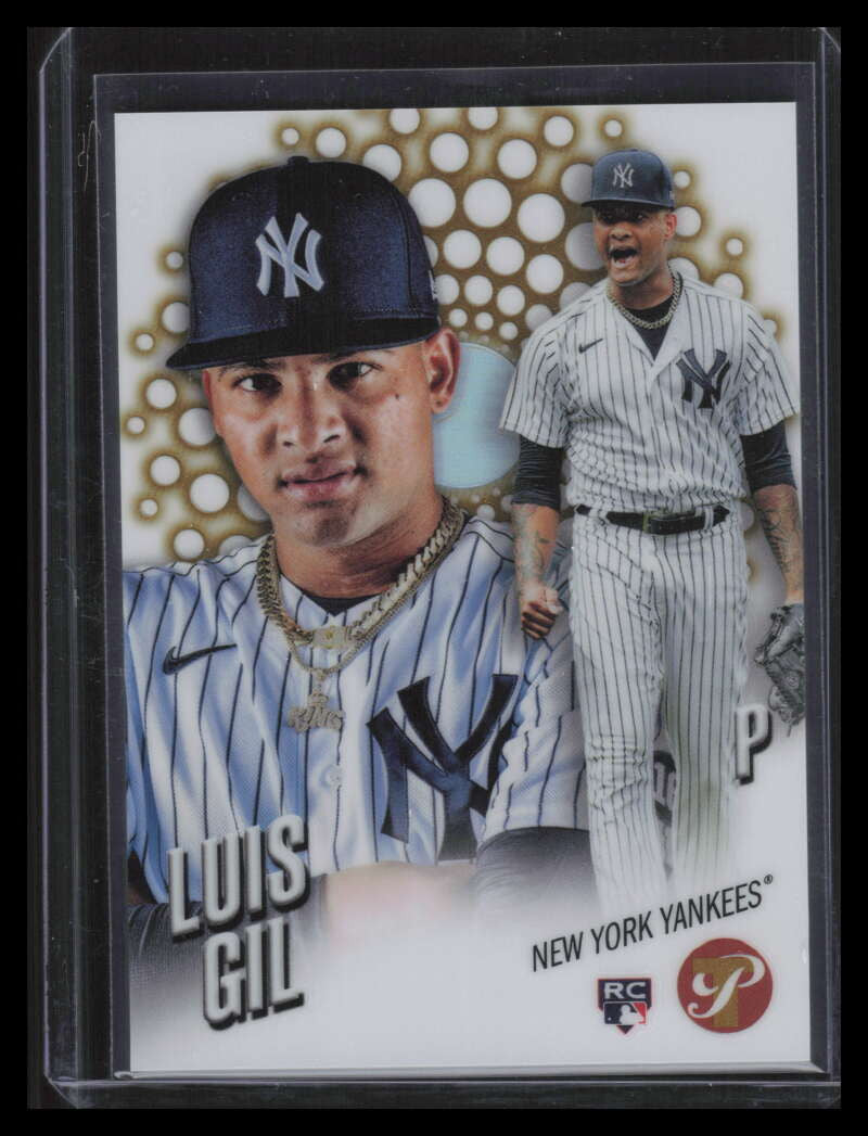 2022 Topps Pristine Fresh Faces Gold Refractor ff12 Luis Gil Rookie 48/50