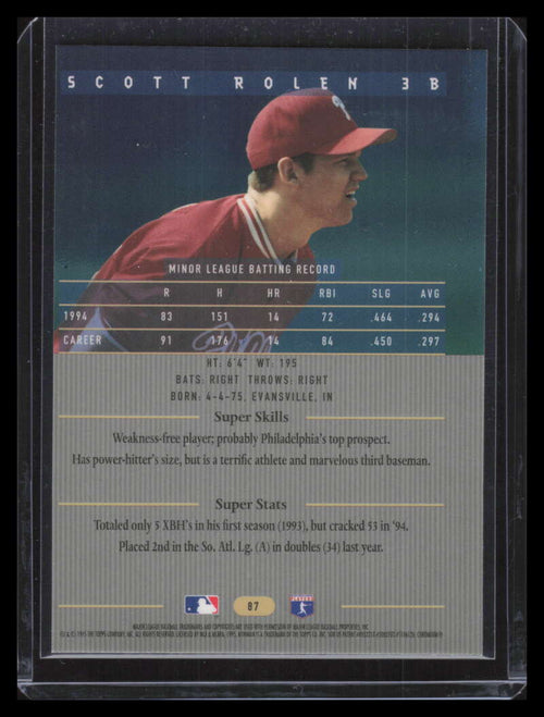 1995 Bowman's Best b87 Scott Rolen Rookie 140962