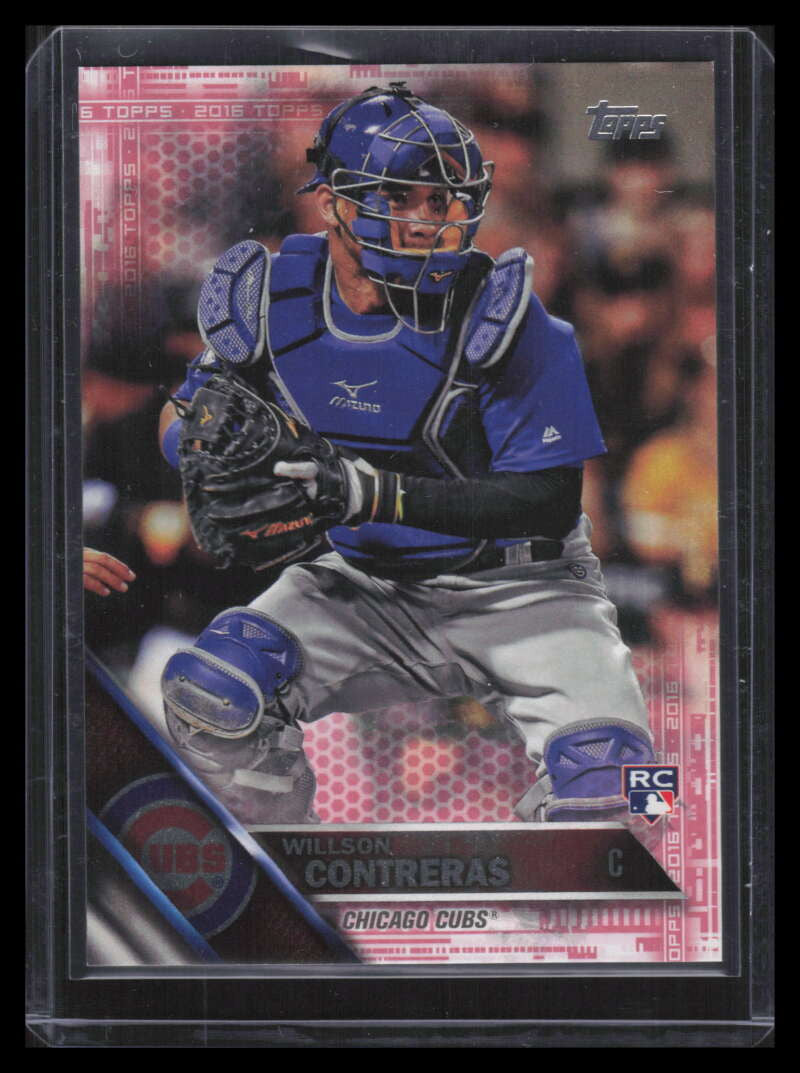 2016 Topps Update Mother's Day Pink us266 Willson Contreras Rookie 22/50