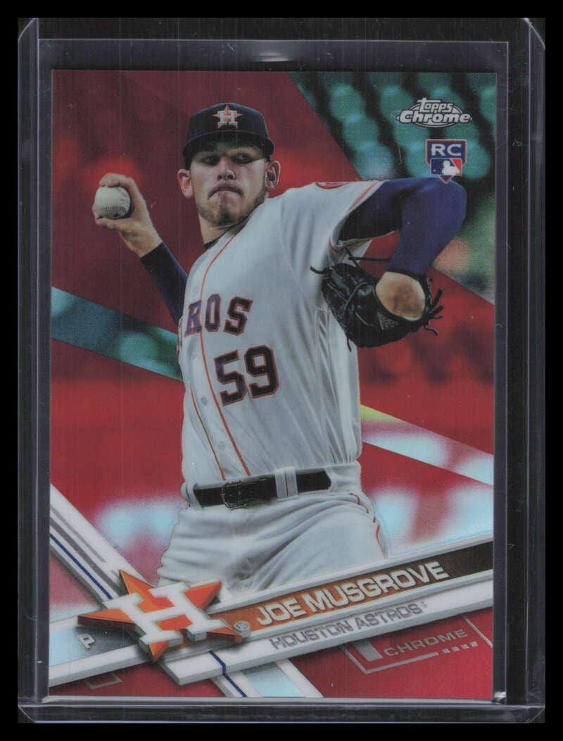 2017 Topps Chrome Red Refractor 120 Joe Musgrove Rookie 1/5