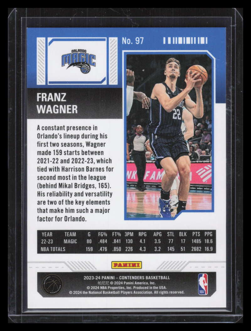 2023-24 Panini Contenders Conference Finals Ticket 97 Franz Wagner 33/75