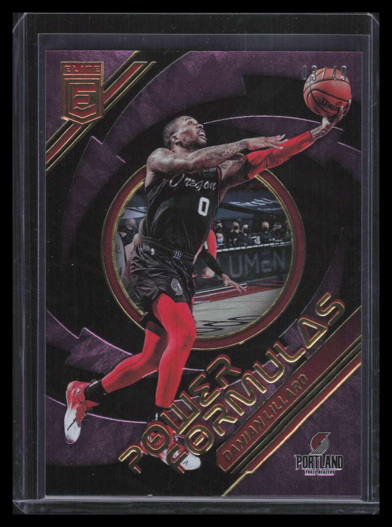 2021-22 Elite Power Formulas Purple 29 Damian Lillard 3/49
