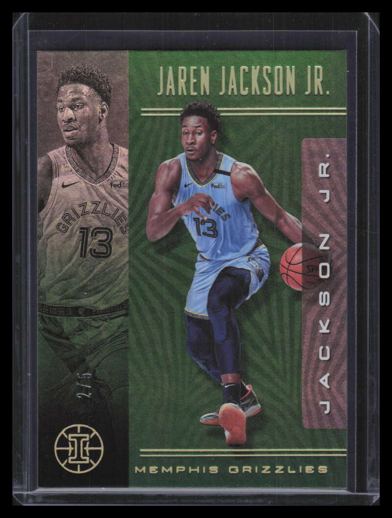 SOLD 151970 2019-20 Panini Illusions Trophy Collection Green 100 Jaren Jackson Jr. 2/5