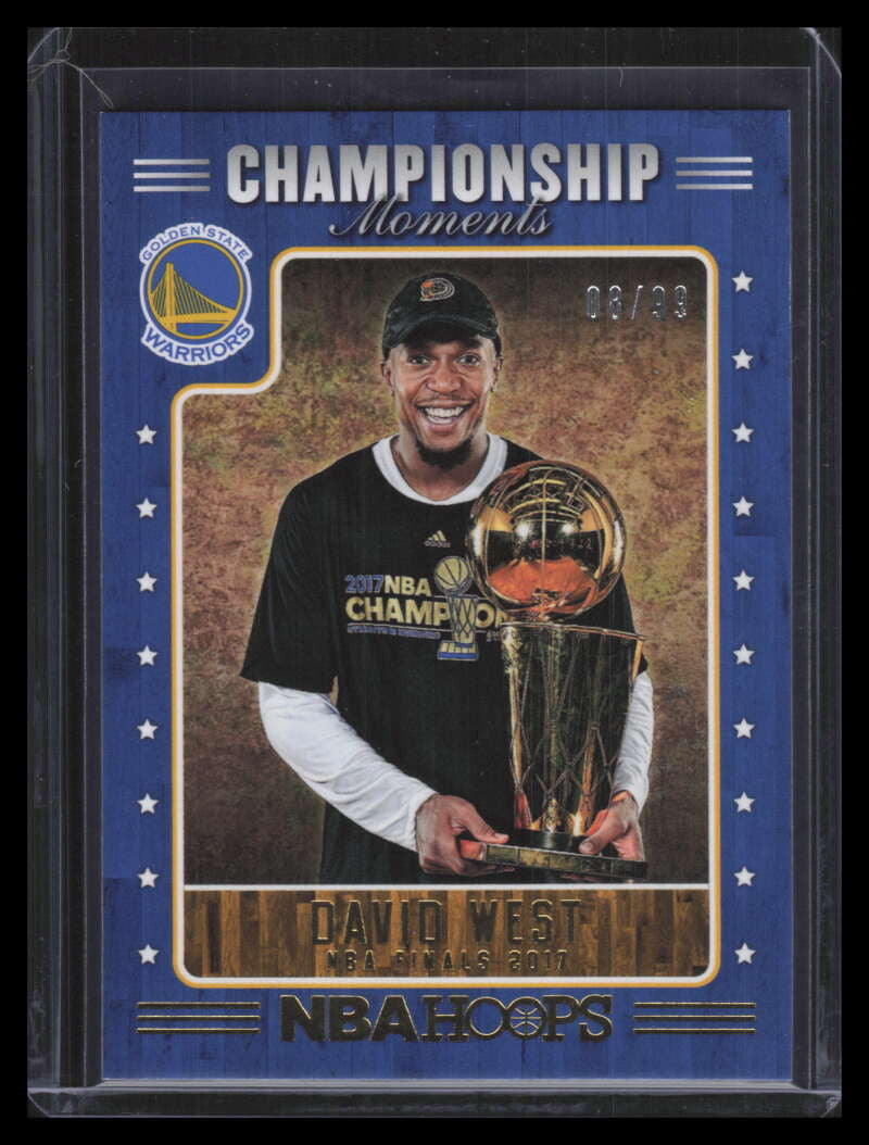 2017-18 Hoops Championship Moments 12 David West 8/99
