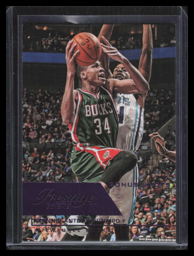 2015-16 Prestige Bonus Shots Purple 30 Giannis Antetokounmpo 1/49
