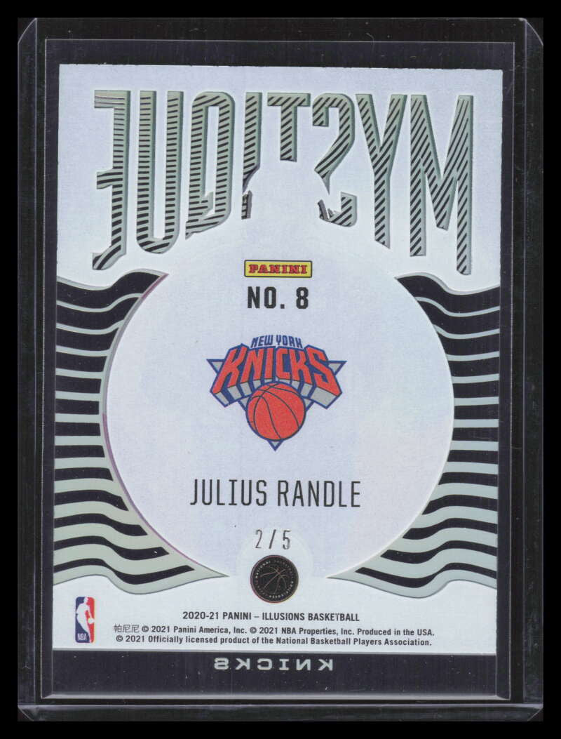 SOLD 152014 2020-21 Panini Illusions Mystique Green 8 Julius Randle 2/5