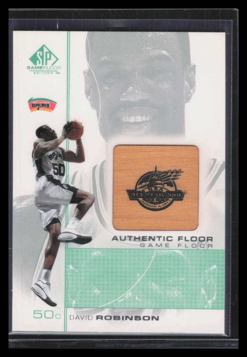 2000-01 SP Game Floor Authentic Floor DV David Robinson Floor