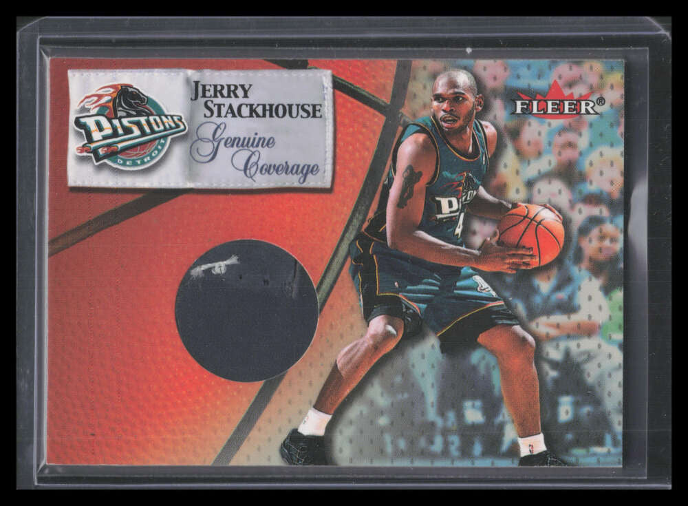 2000-01 Hoops Hot Prospects Genuine Coverage gc13 Jerry Stackhouse Shoe